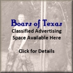 Advertise on Boars of Texas